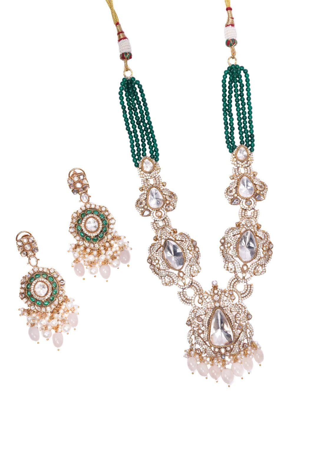 Ivory Masquerade Choker & Earrings