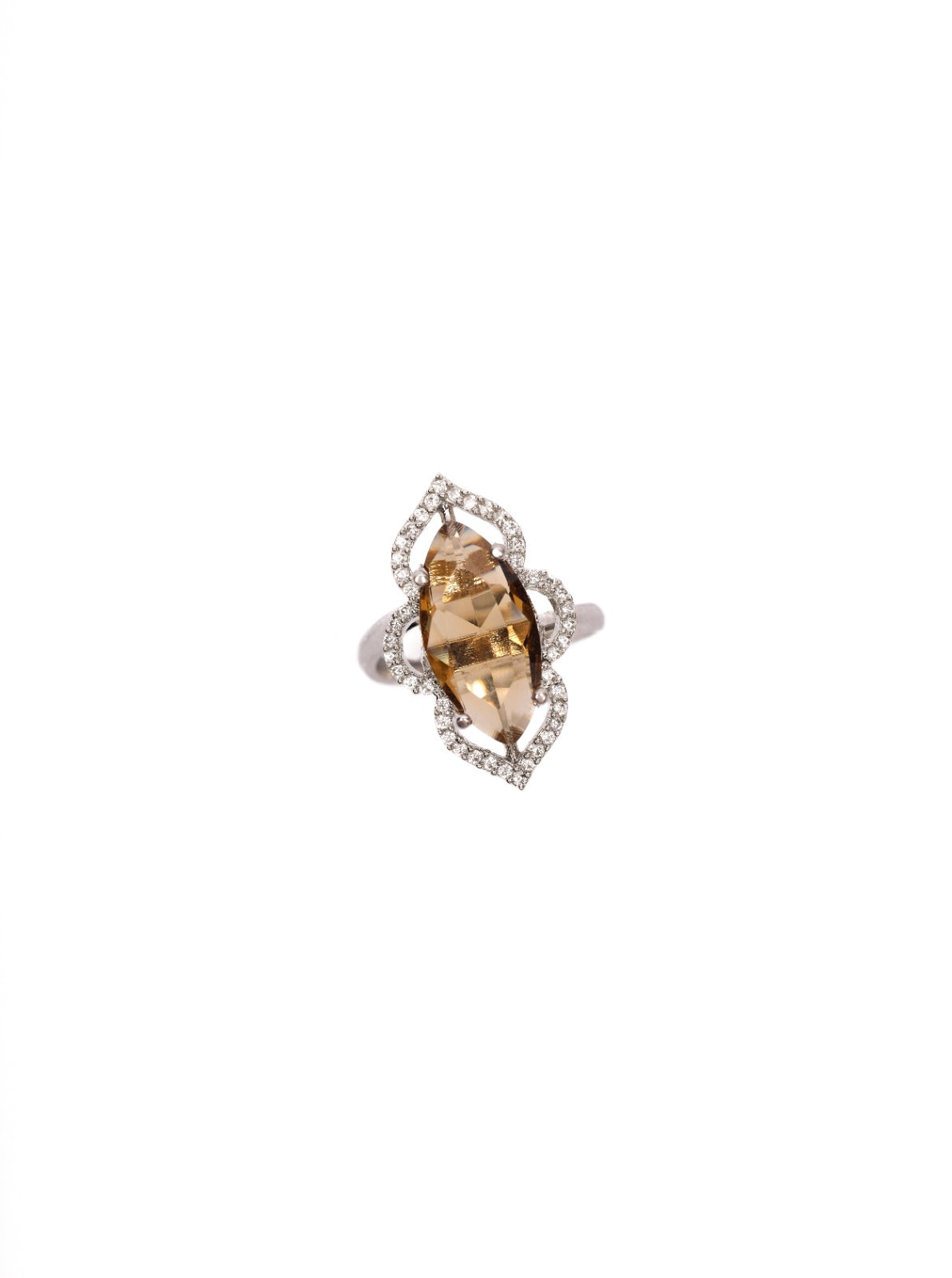 Cognac Marquise Ring