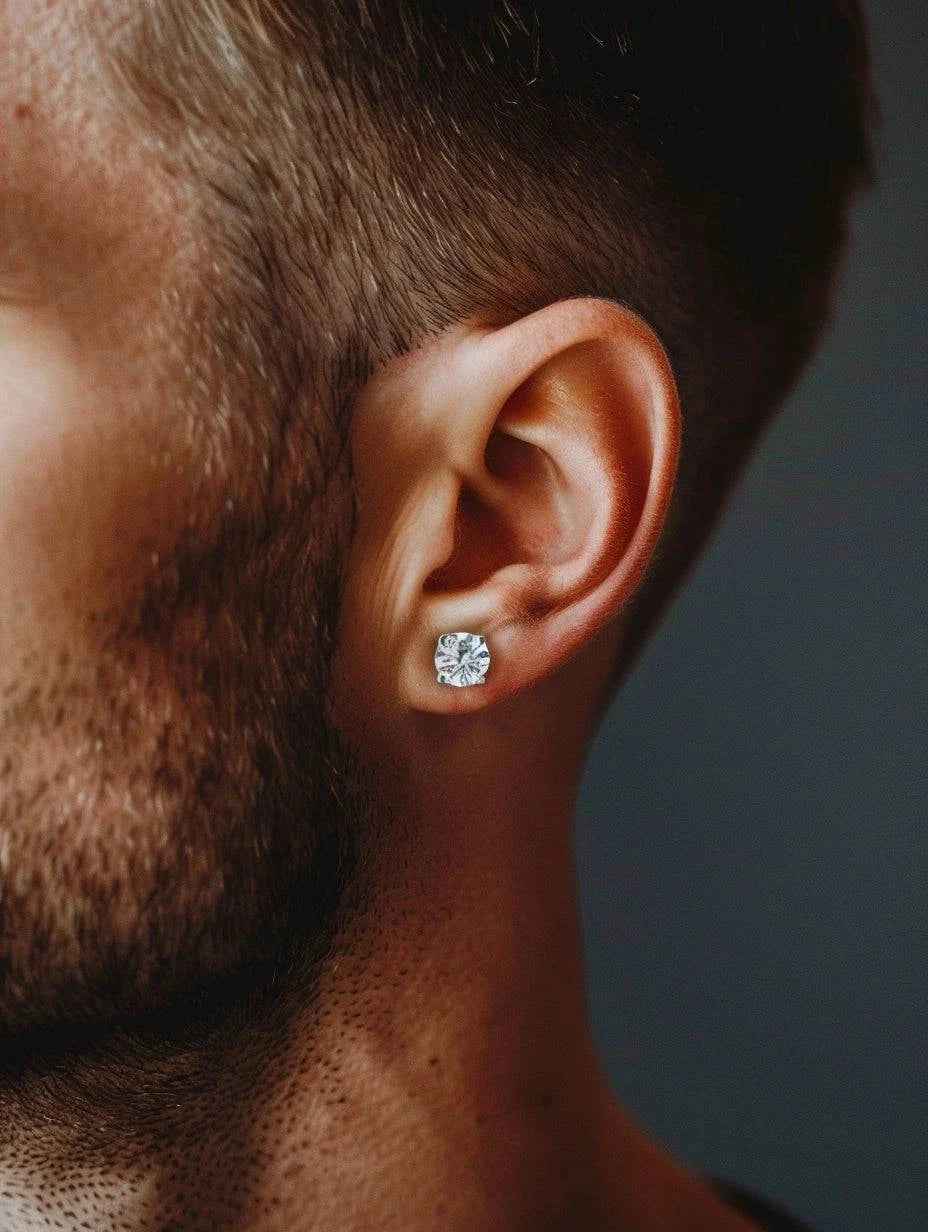 Classic Soitaire Men's Stud