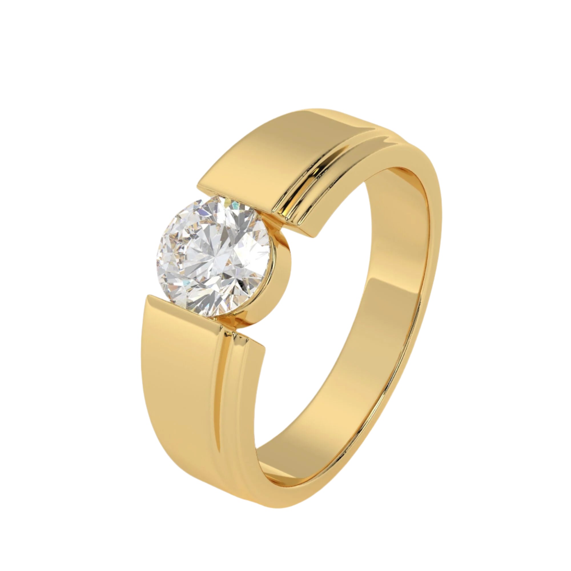 Bold Soitaire Round Diamond Ring
