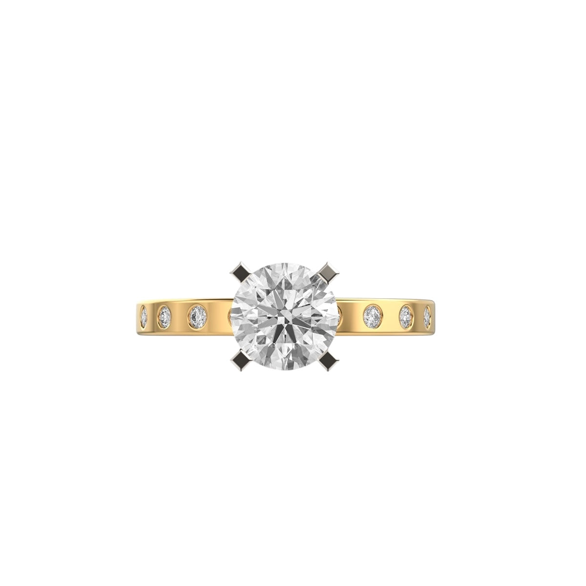 Golden Pave Solitaire