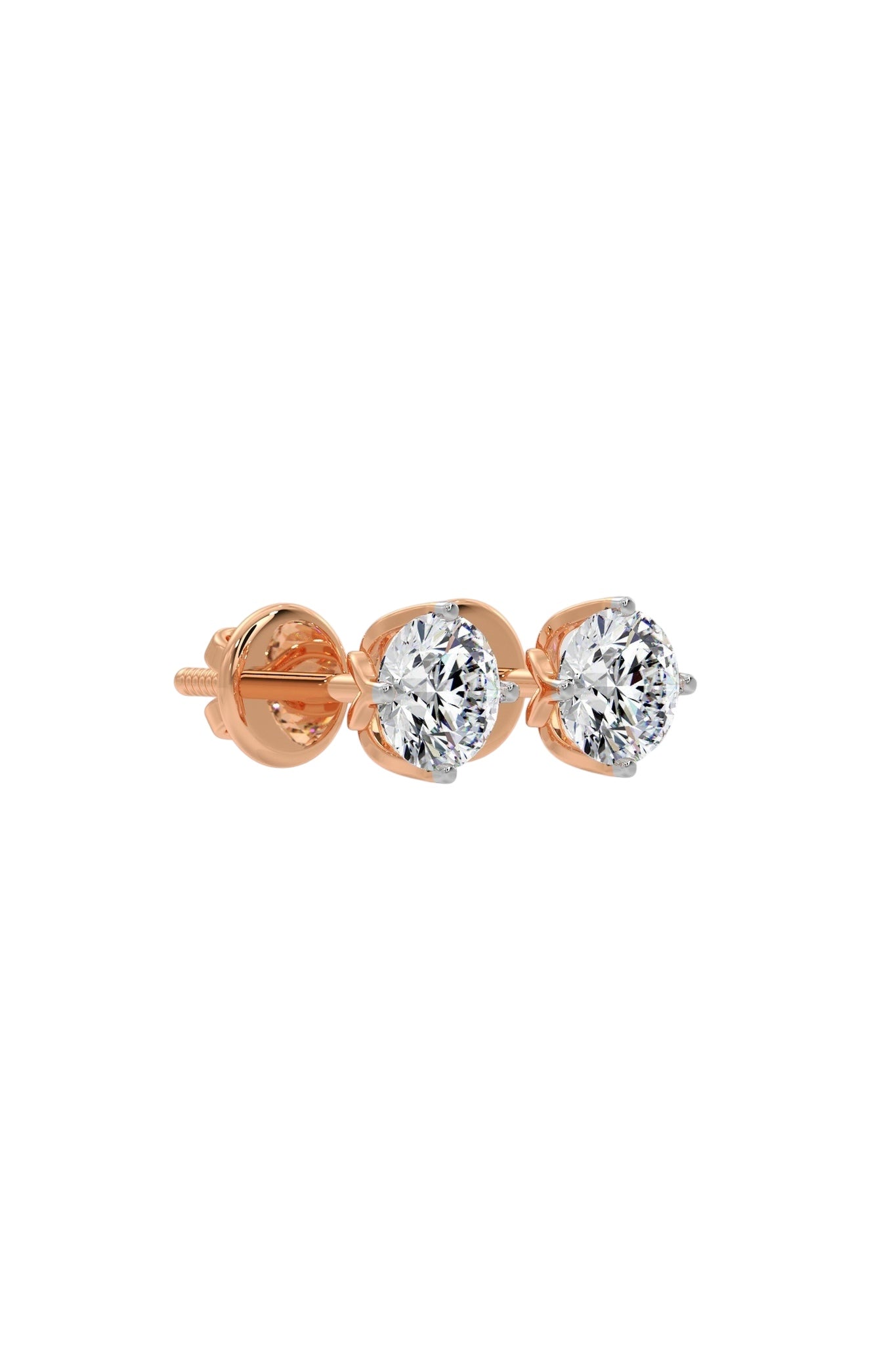 1 ct Solitaire Studs
