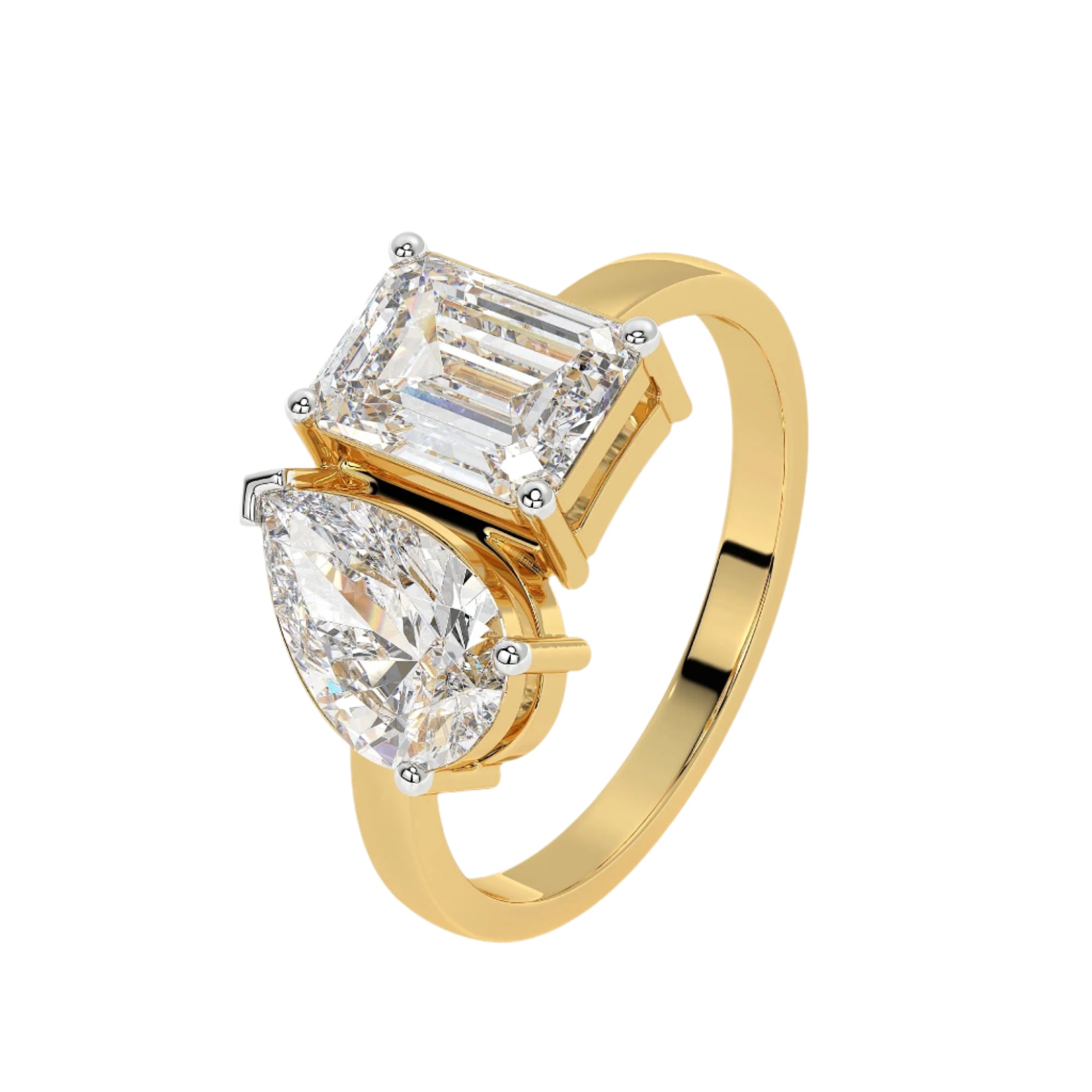 Yellow Gold Bypass Ring