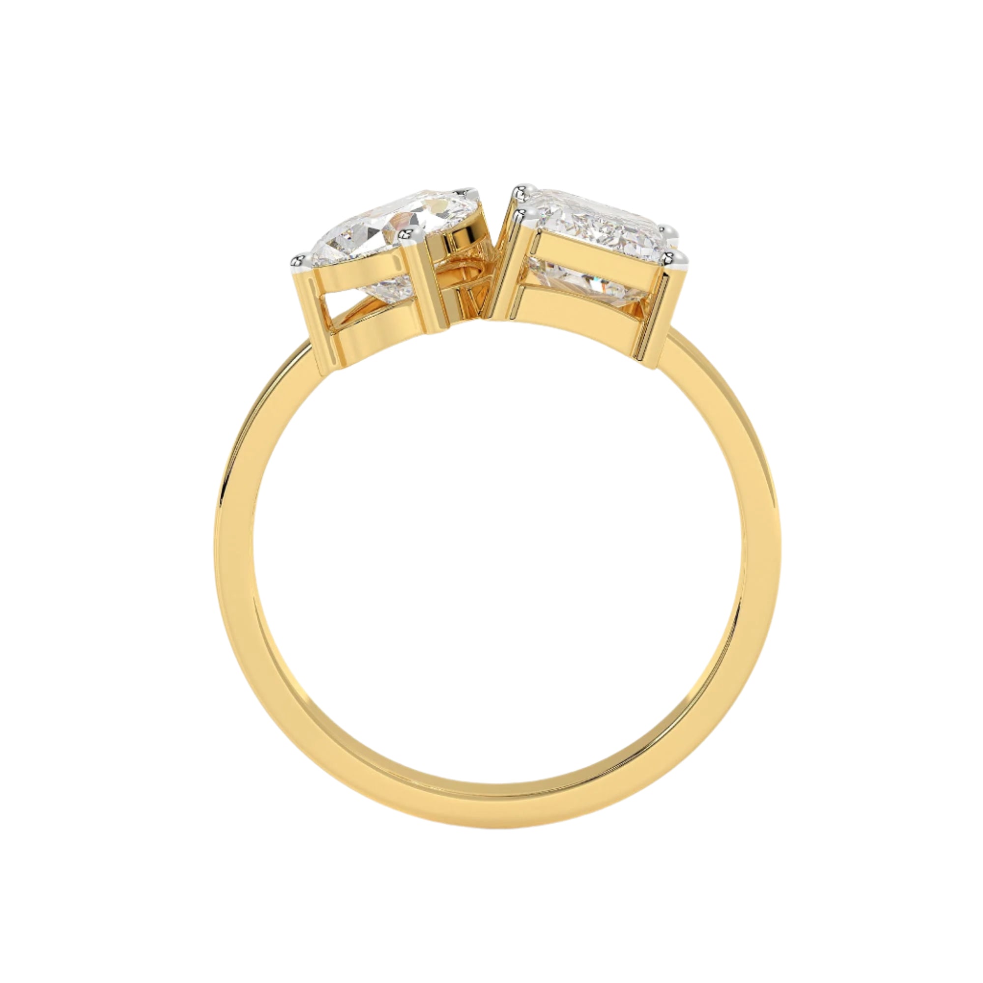 Yellow Gold Bypass Ring