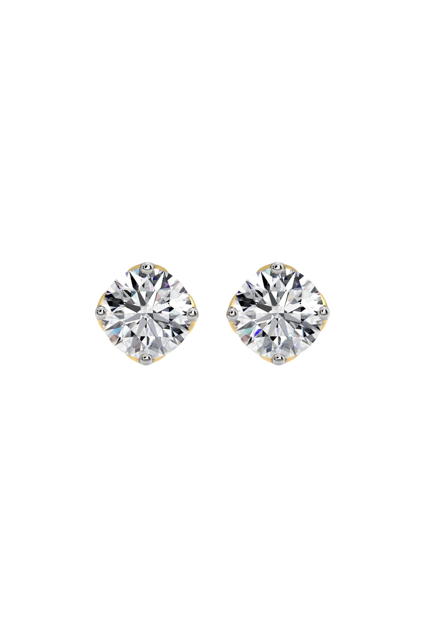 2.5 ct Solitaire Studs
