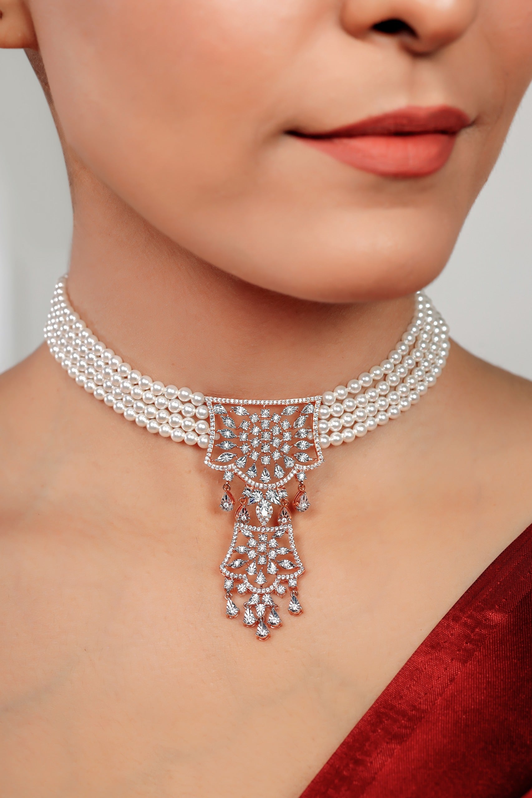 Duchess Diamond Pearl Collier