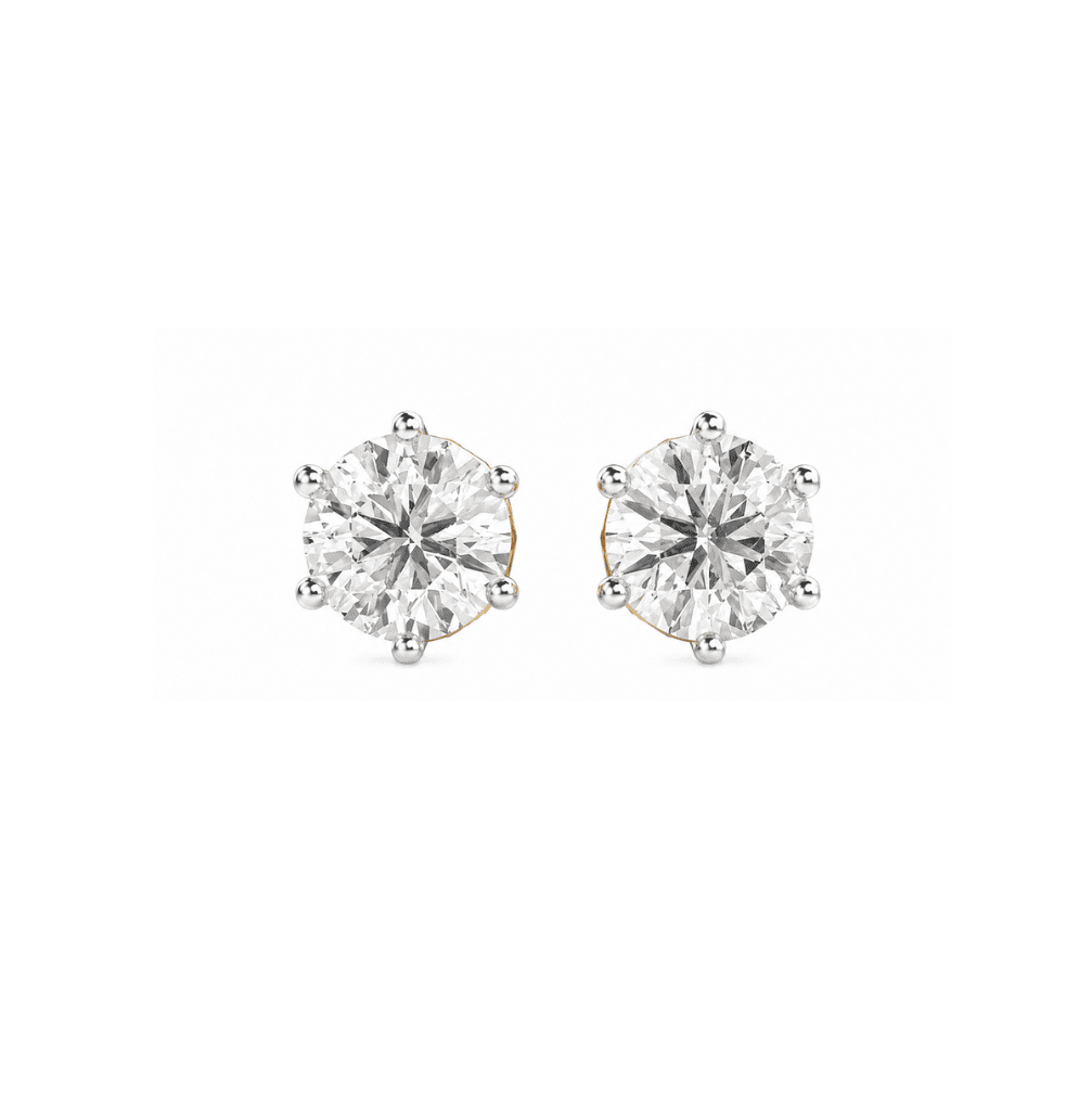 2 ct Solitaire Studs