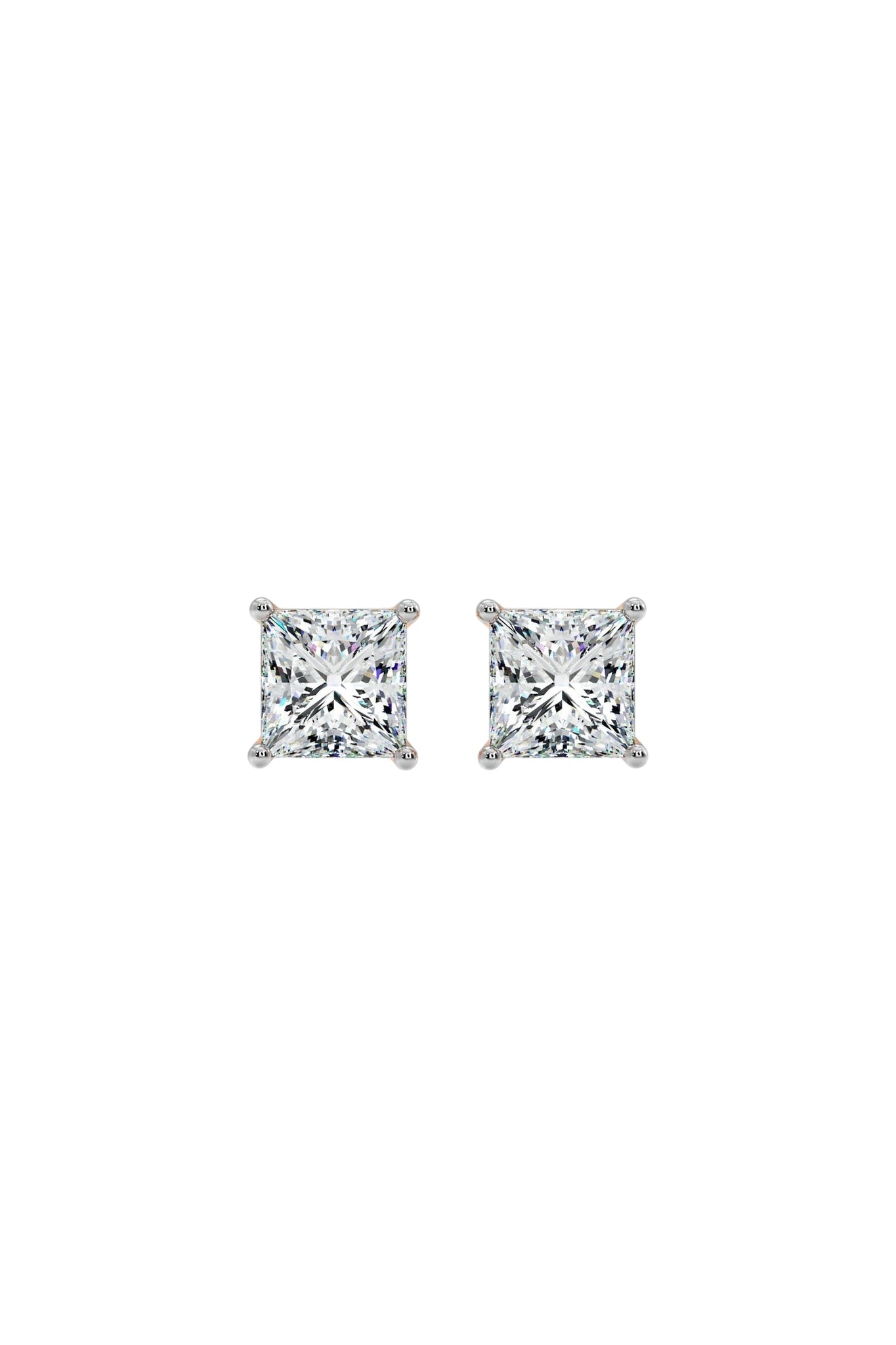 2 ct Conical Princess Studs