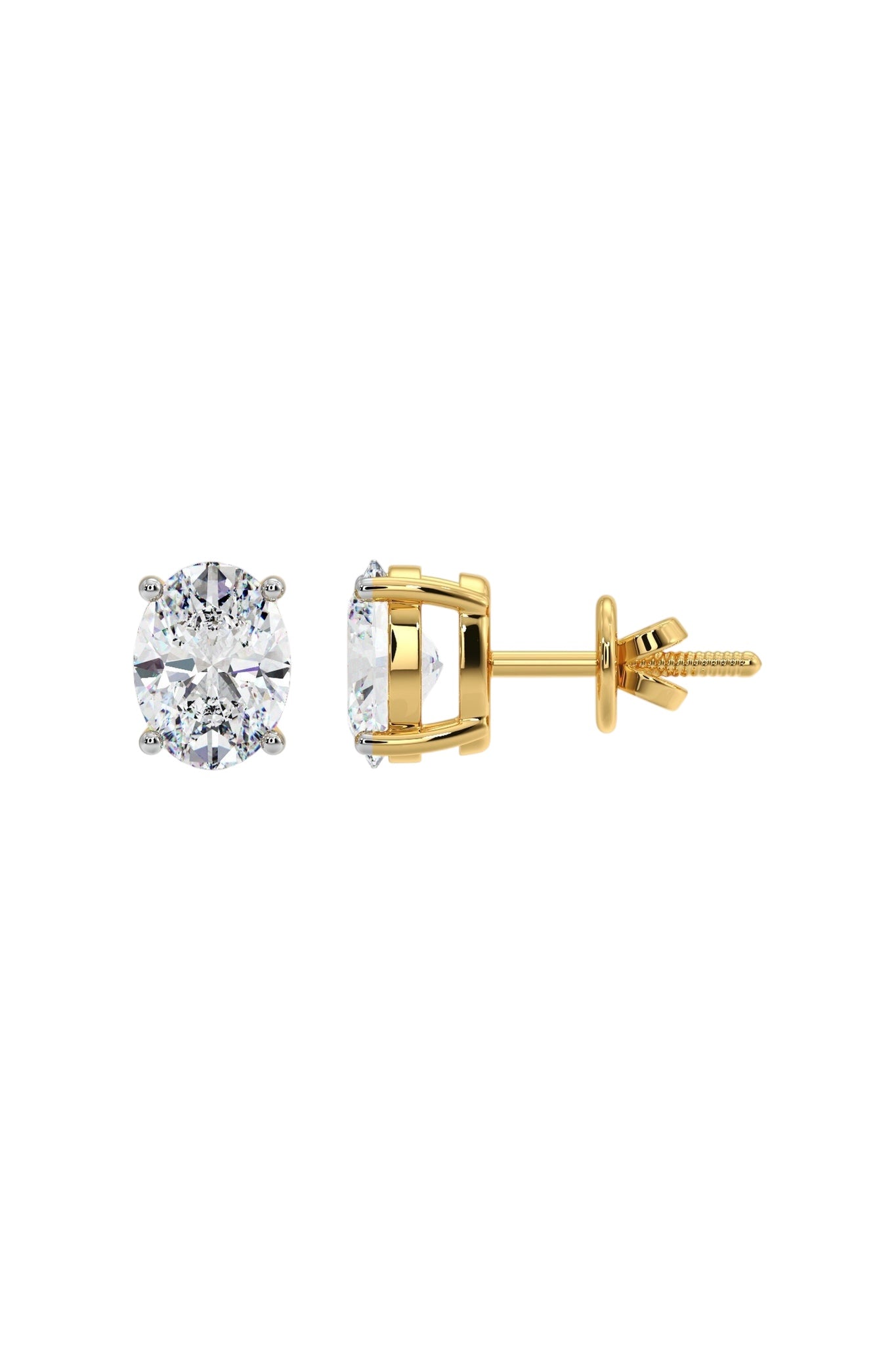2 ct Oval studs