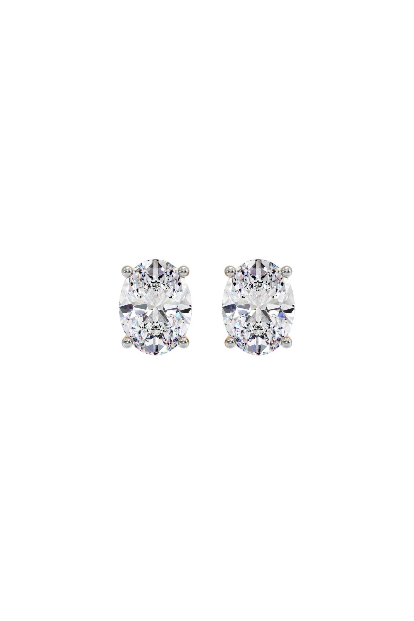 2 ct Oval studs