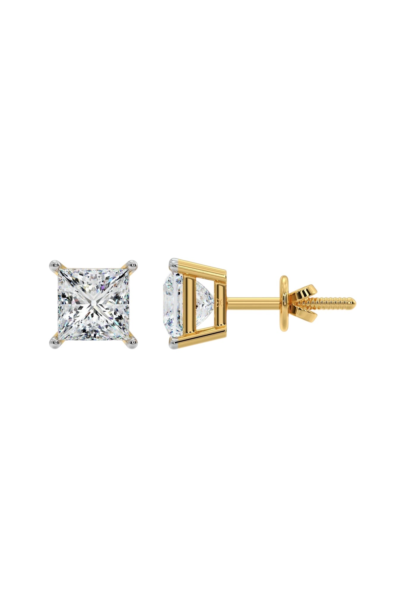 2 ct Princess Studs