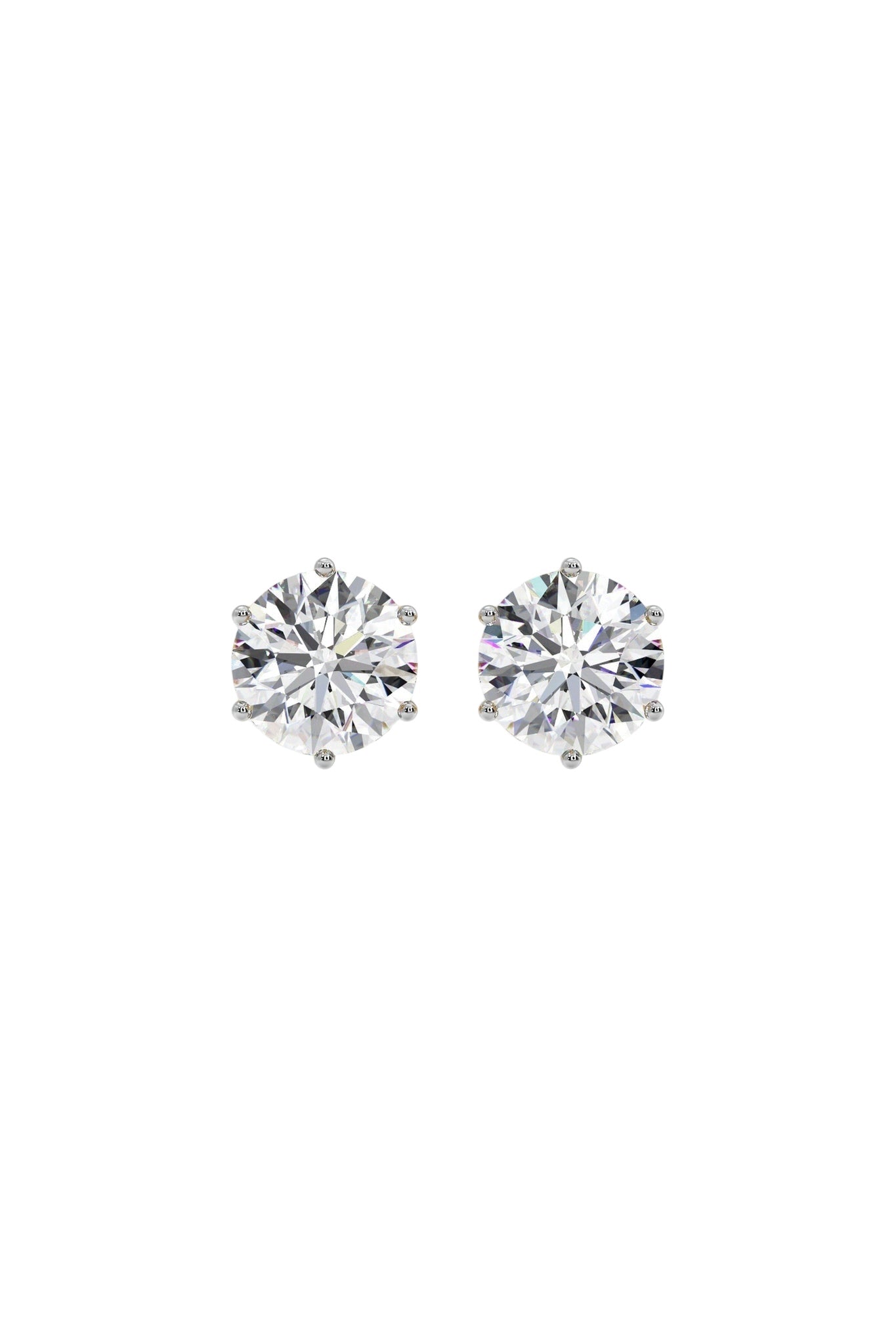 2 ct Solitaire Studs