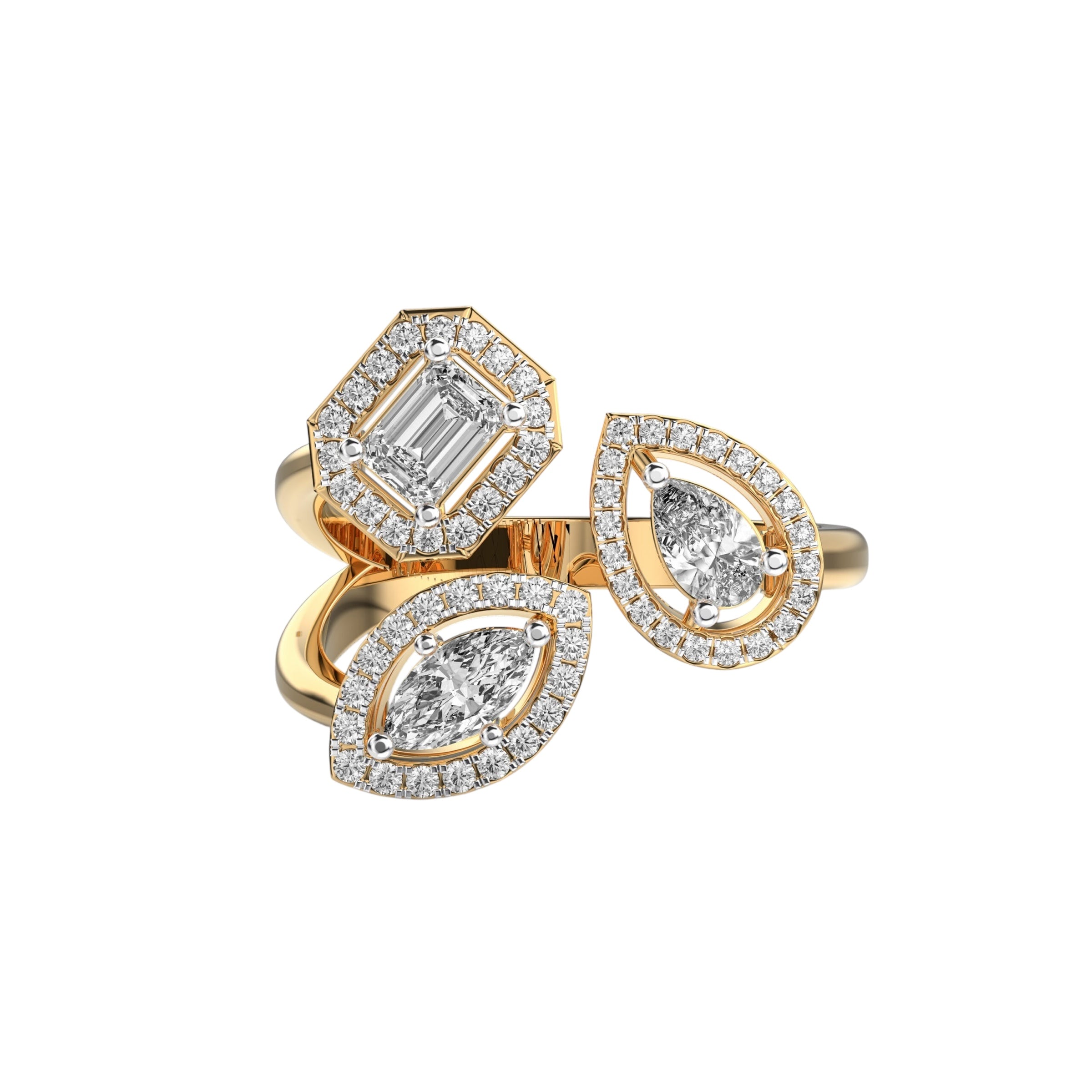 Geometric Diamond Trio