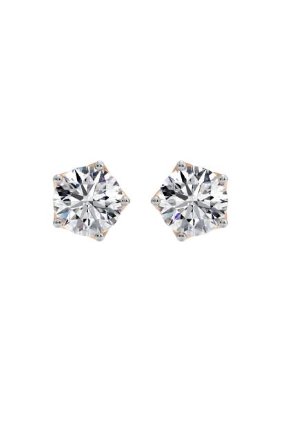 6 ct Solitaire Studs
