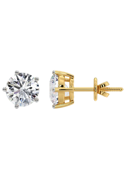 6 ct Solitaire Studs