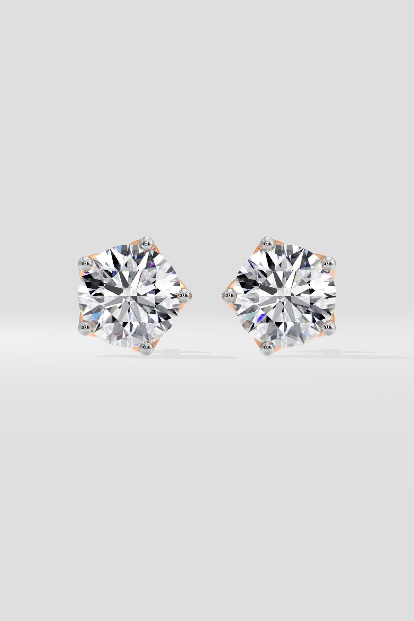 6 ct Solitaire Studs