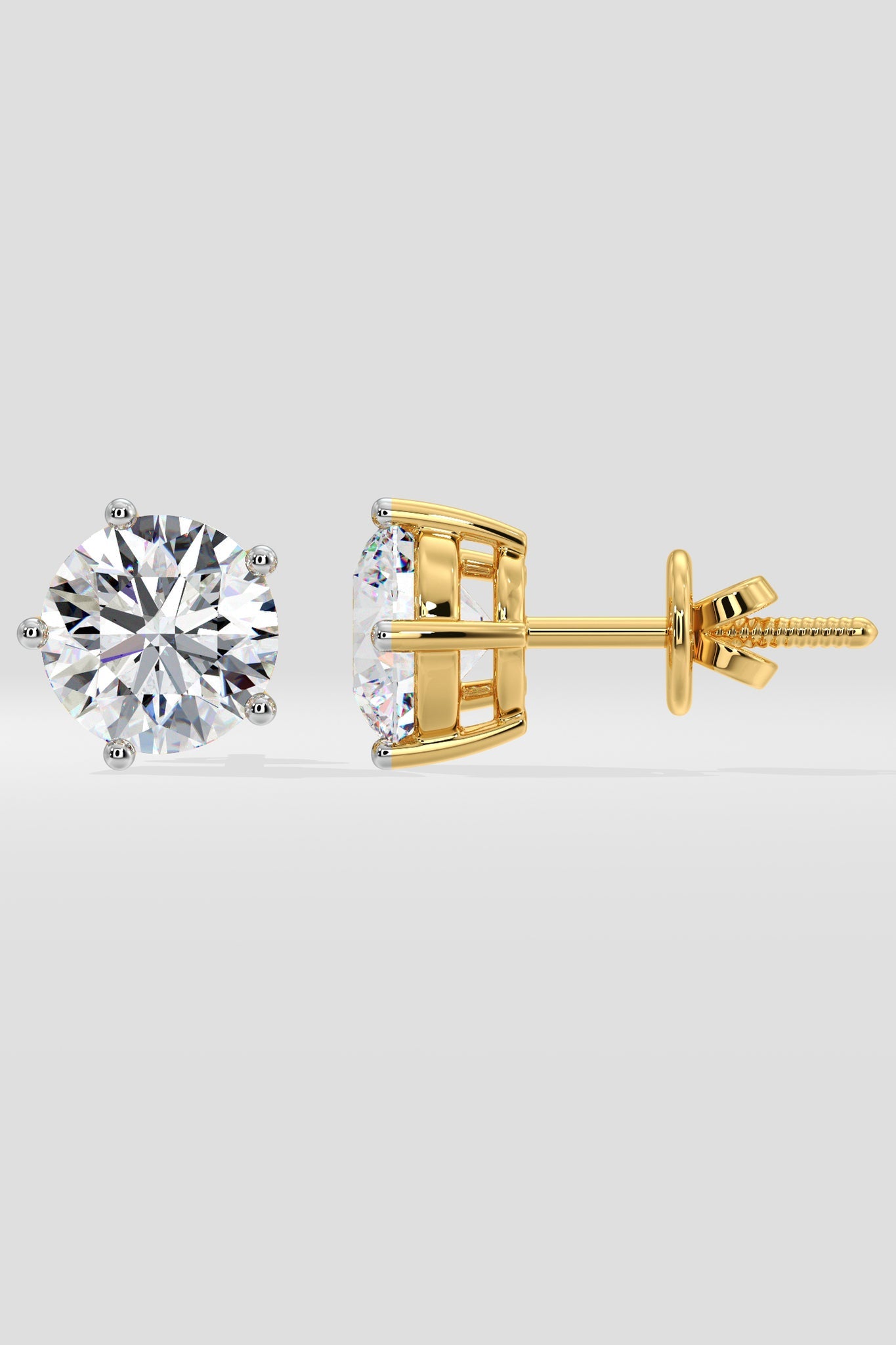 6 ct Solitaire Studs
