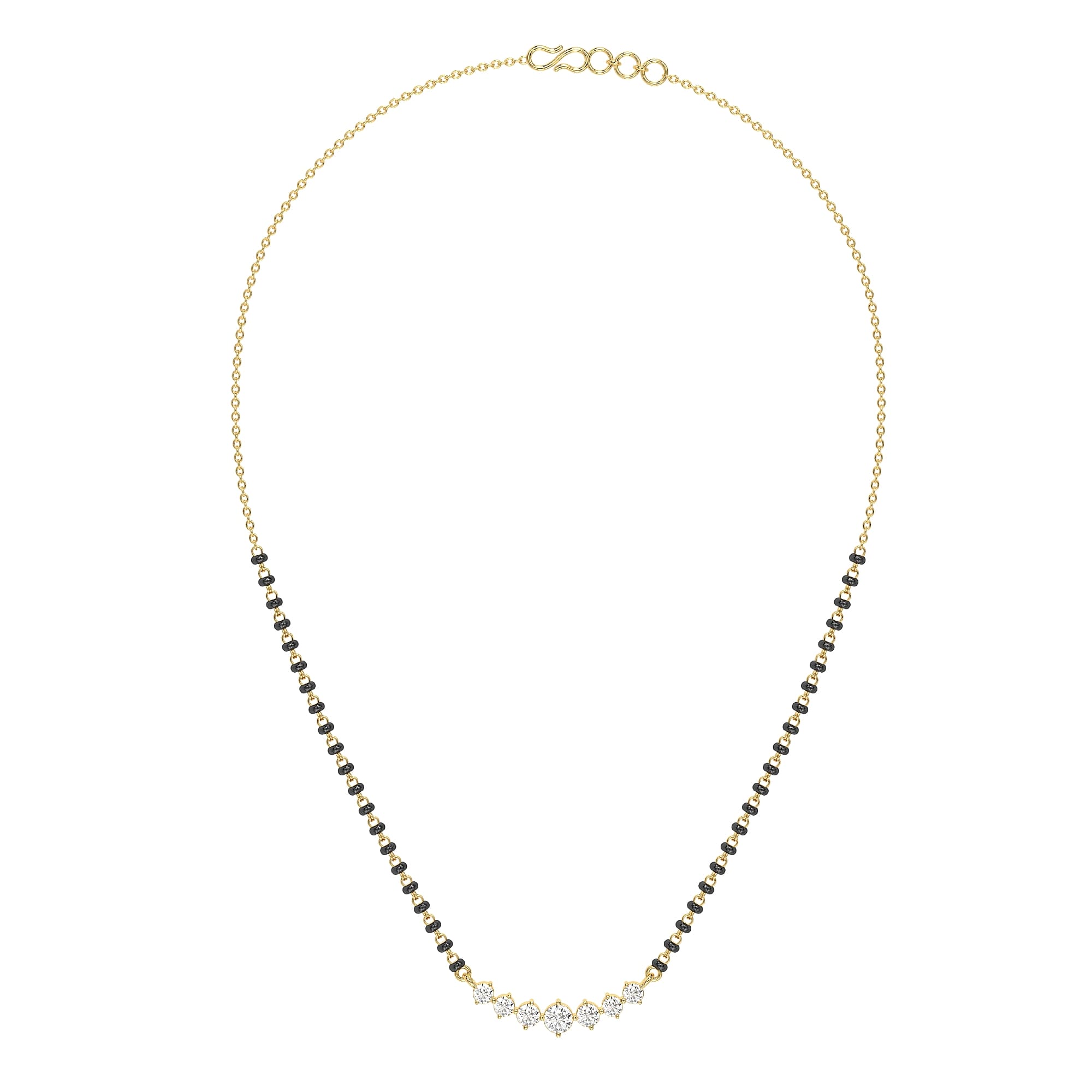 7-Stone Lab-Grown Diamonds Mangalsutra with Chain
