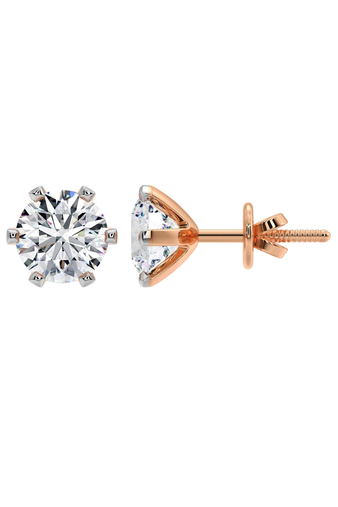 8 ct solitaire studs