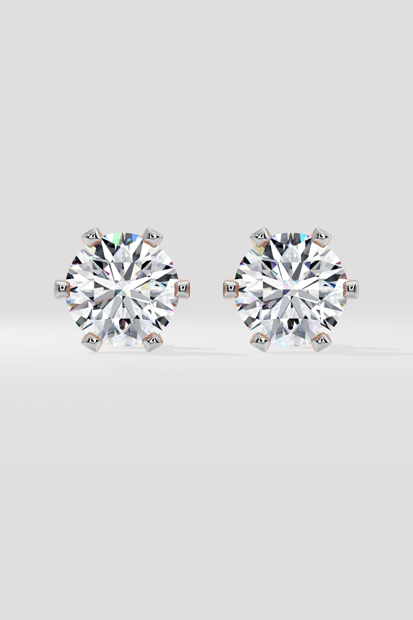 8 ct solitaire studs