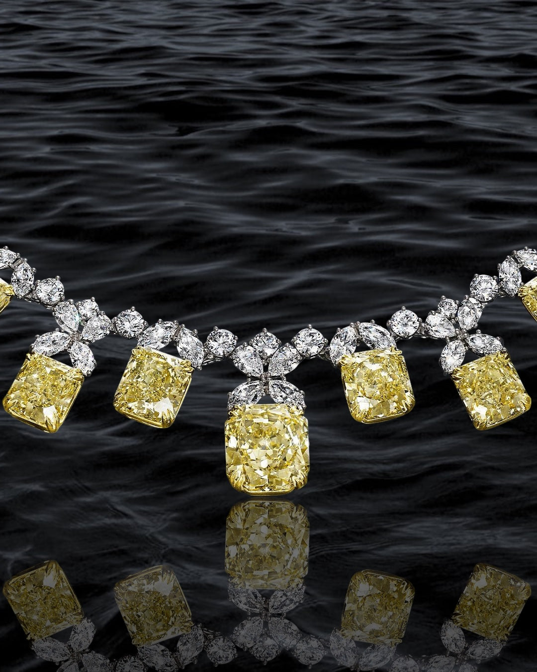 Citrine Majesty Diamond Necklace