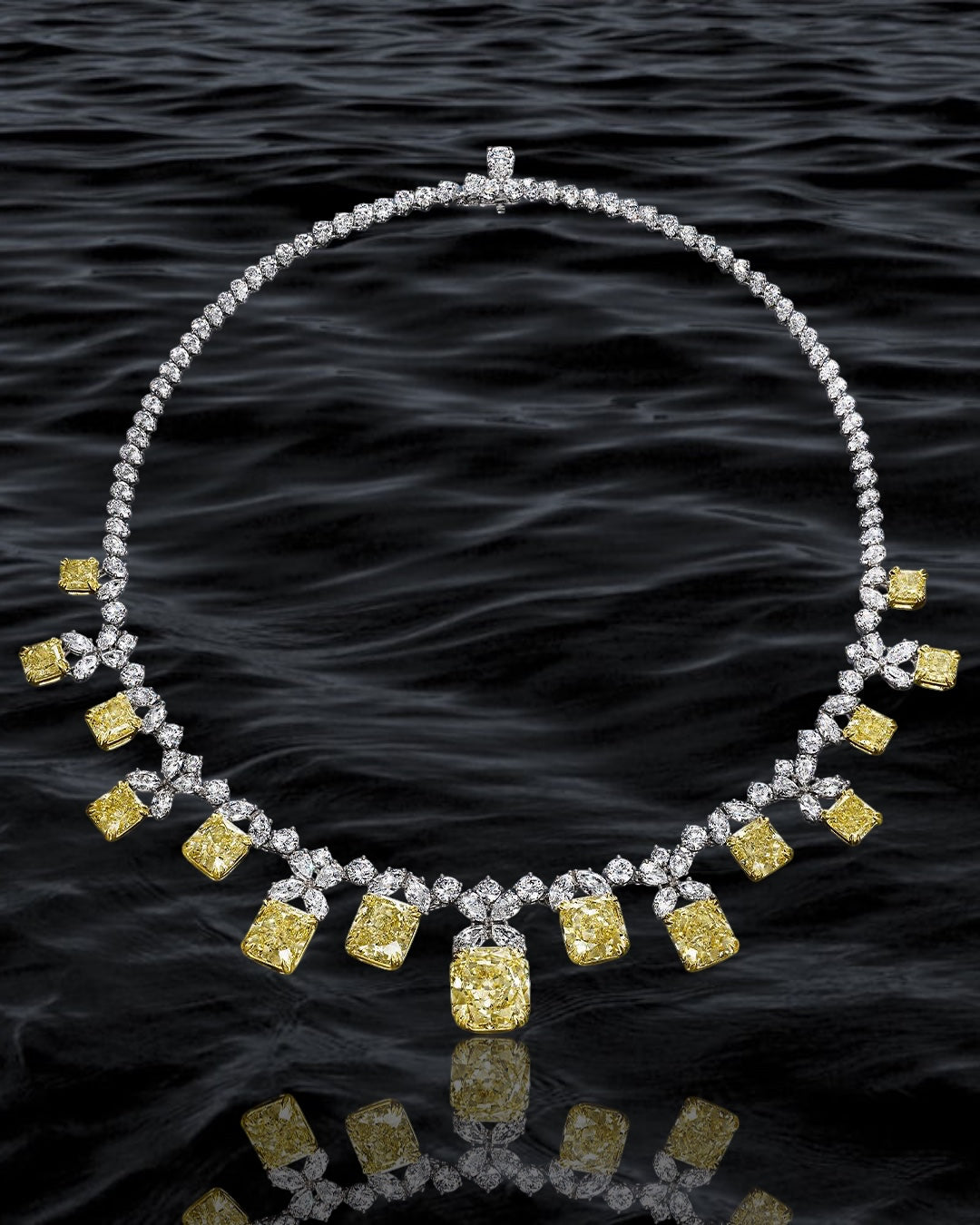 Citrine Majesty Diamond Necklace