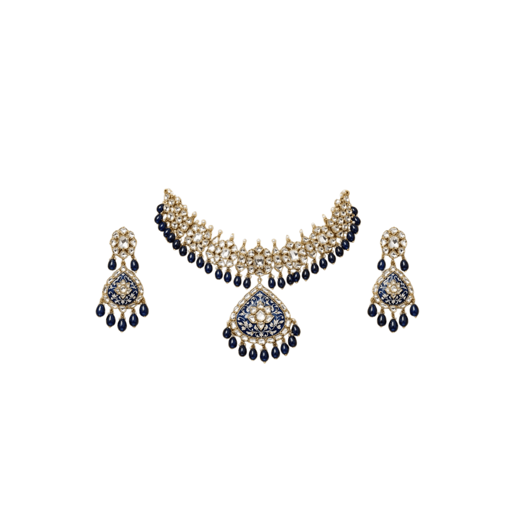 Blue Twilight Empress Necklace & Earrings