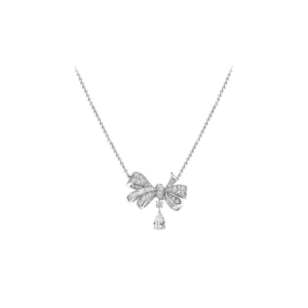 Bow Knot Diamond Pendant - ANJewels