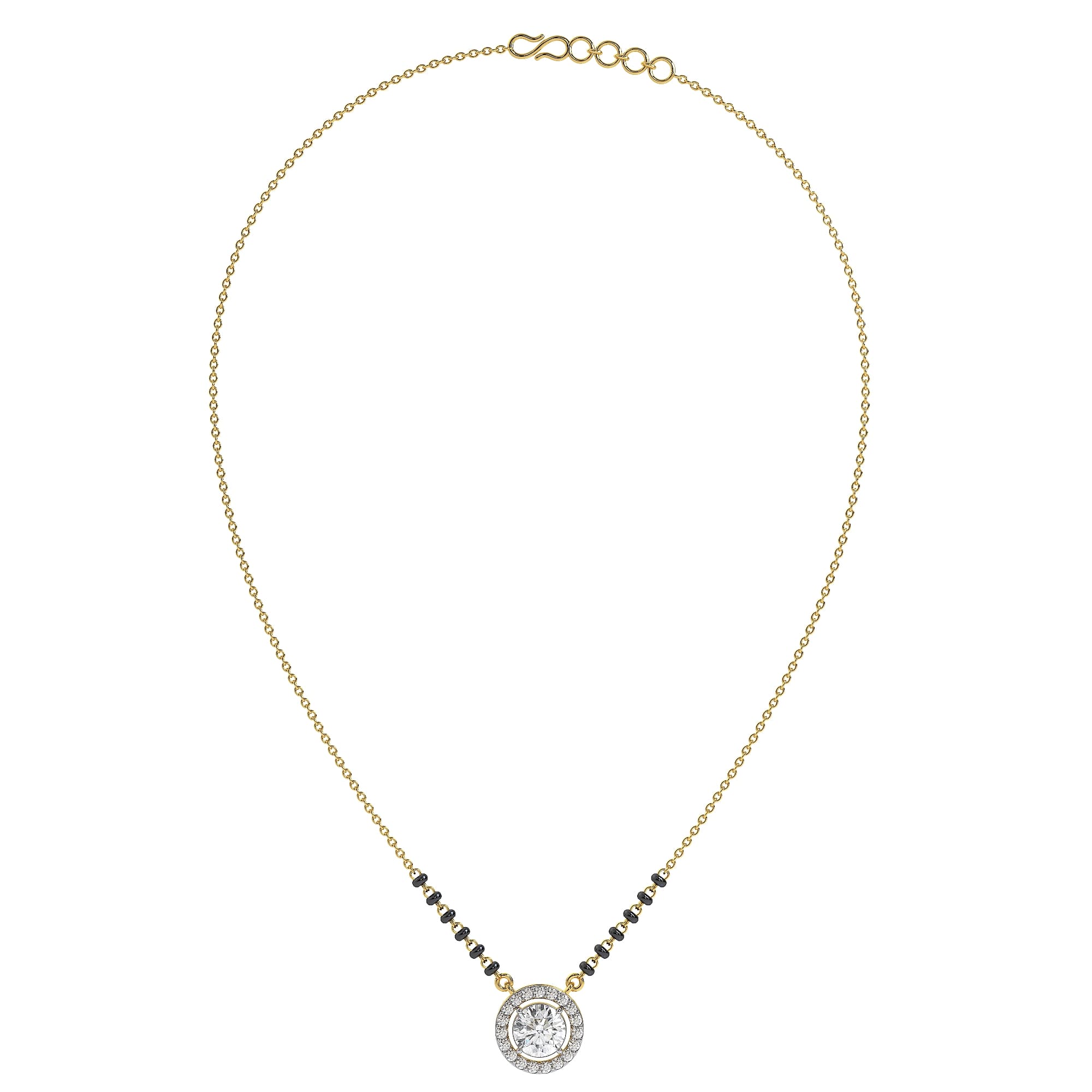 Brilliant Round Lab-Grown Diamond Mangalsutra Chain