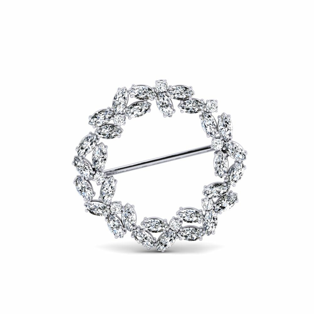 Crystal Eternity Circle Brooch