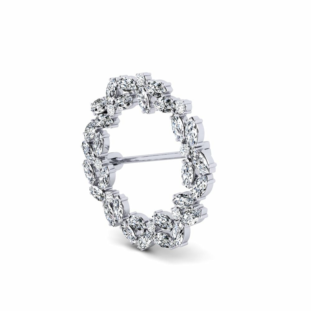 Crystal Eternity Circle Brooch