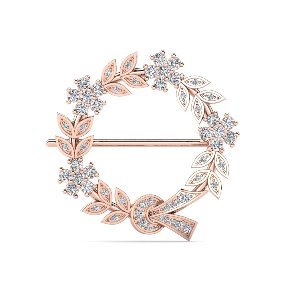 Majestic Floral Halo Brooch