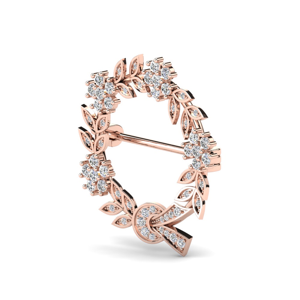 Majestic Floral Halo Brooch