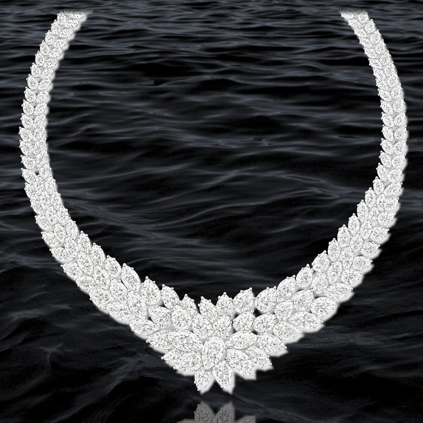 Diamond Flora Necklace