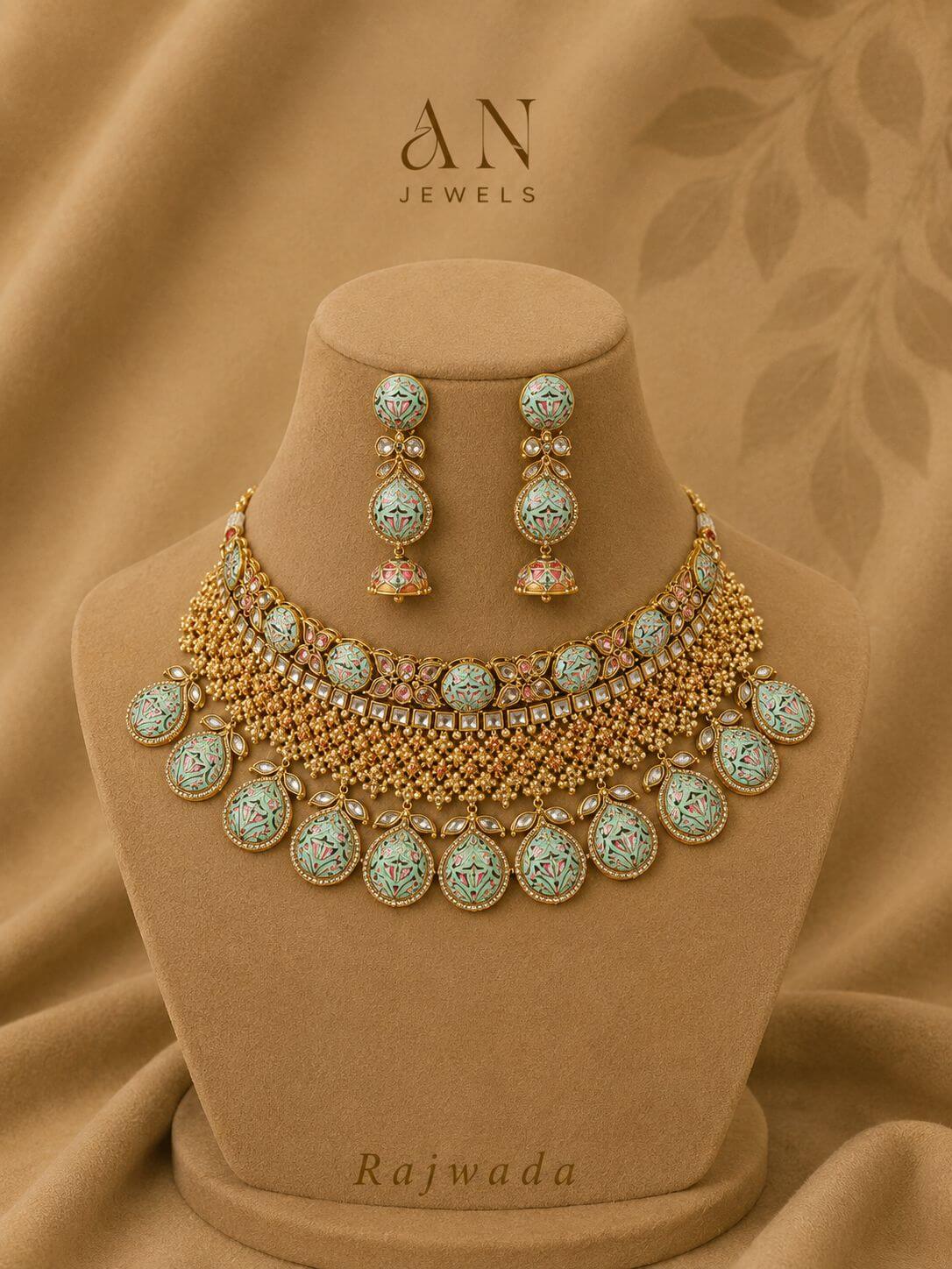 Cluster Necklace & Earrings