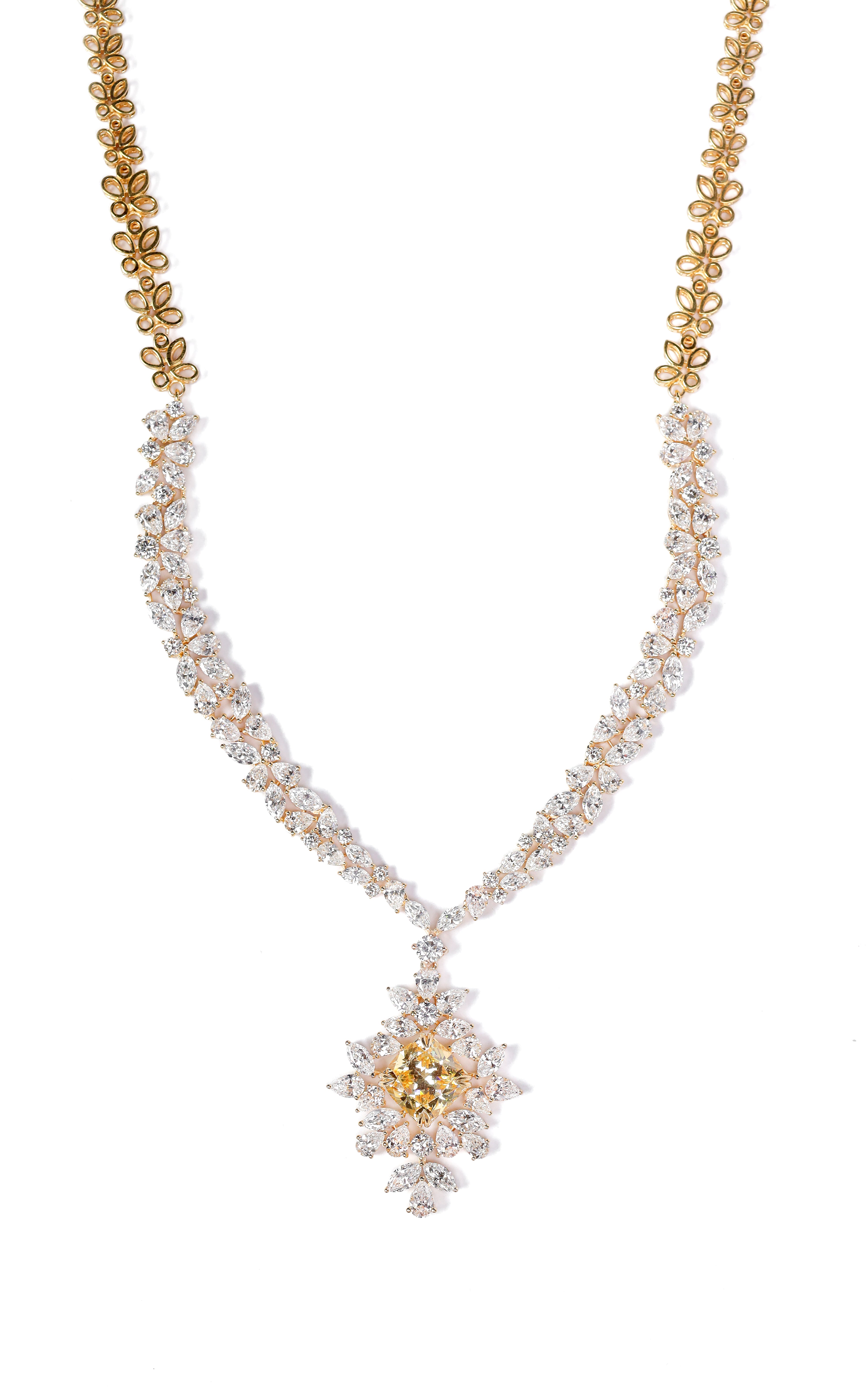 Yellow Diamond Fancy Necklace