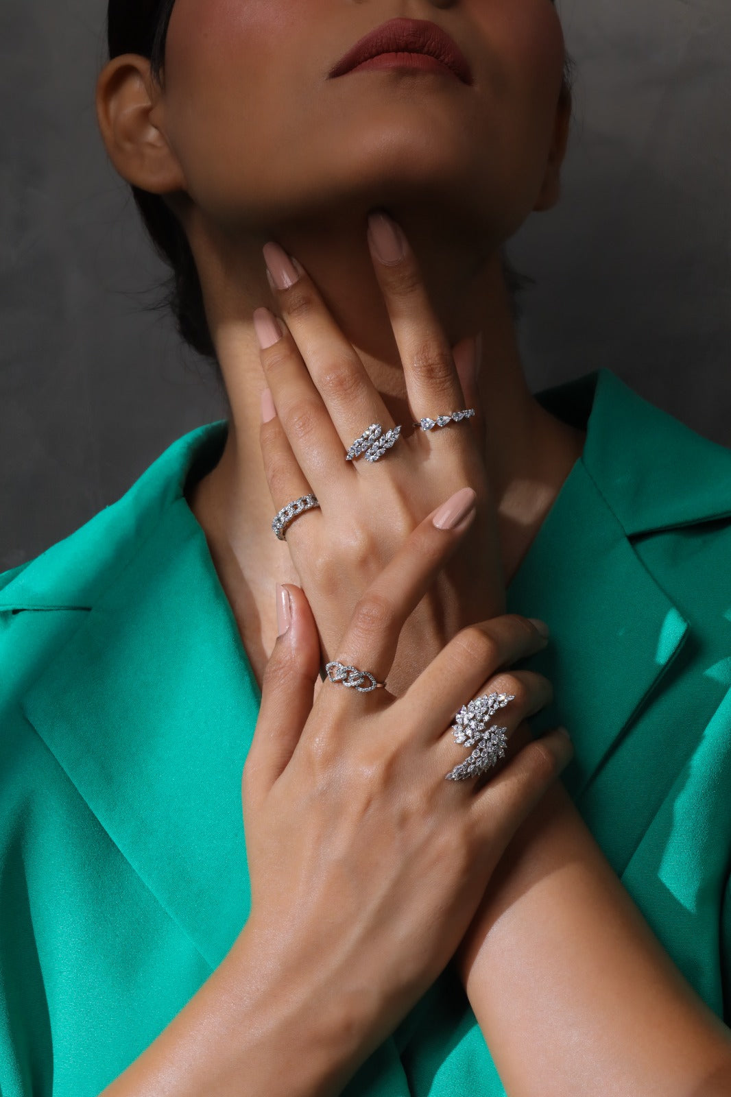 Sparkling Pave Rings