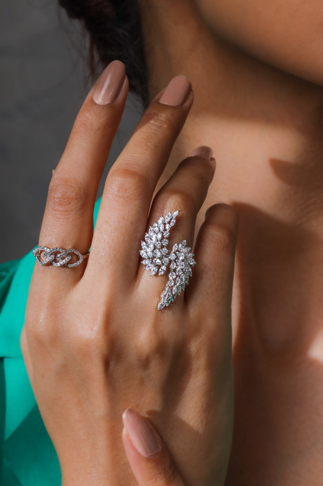 Sparkling Pave Rings