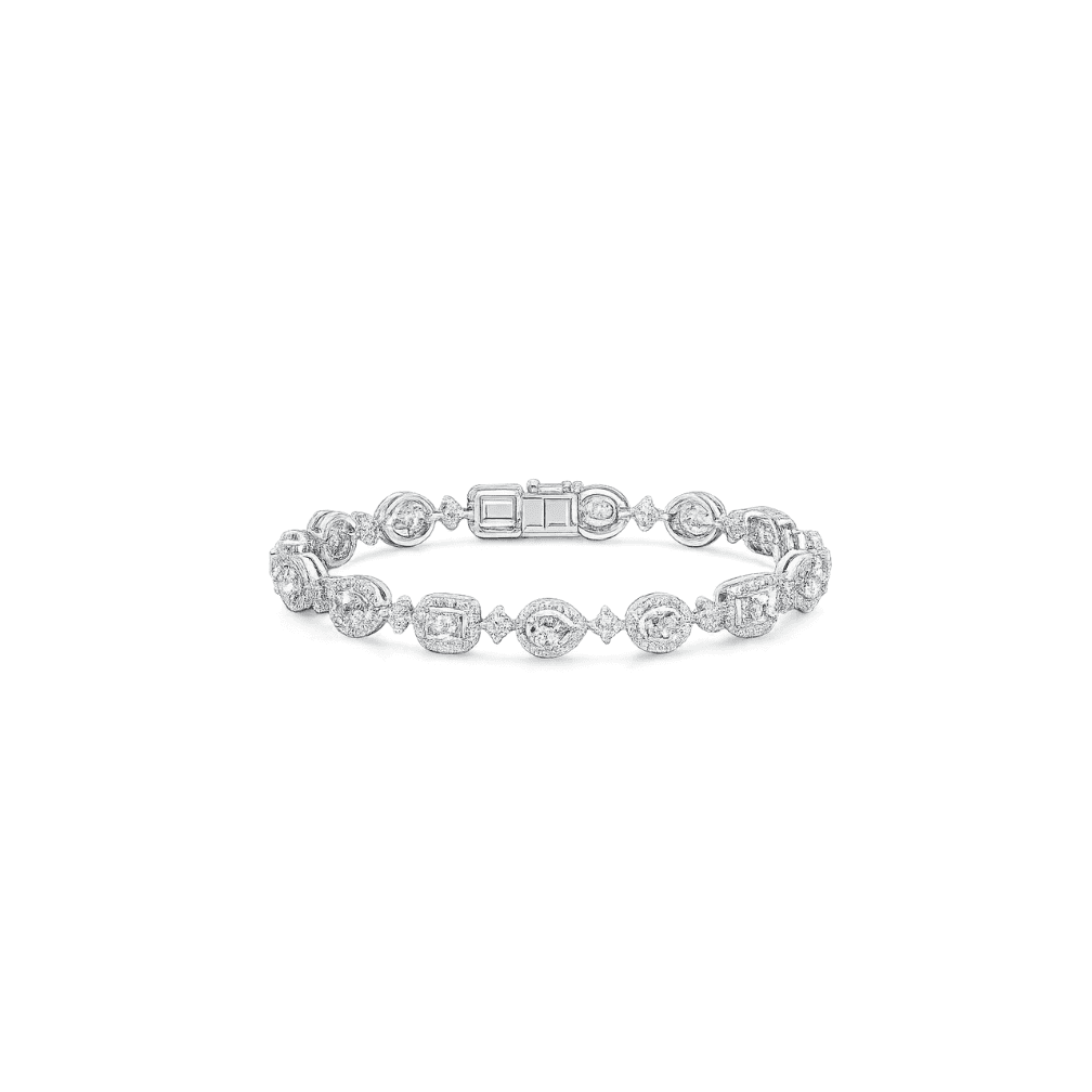 Diamond Halo Bracelet - ANJewels