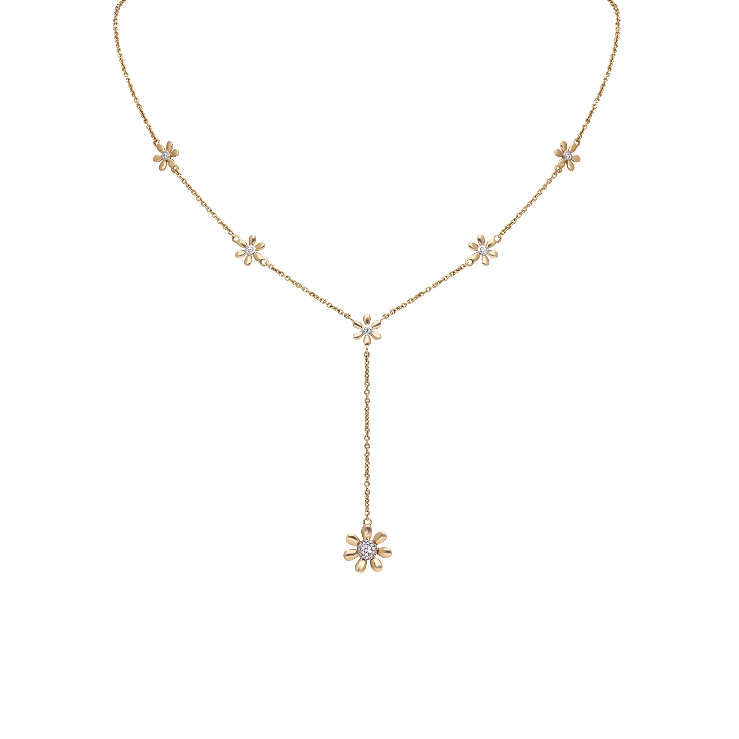 Diamond Flower Necklace