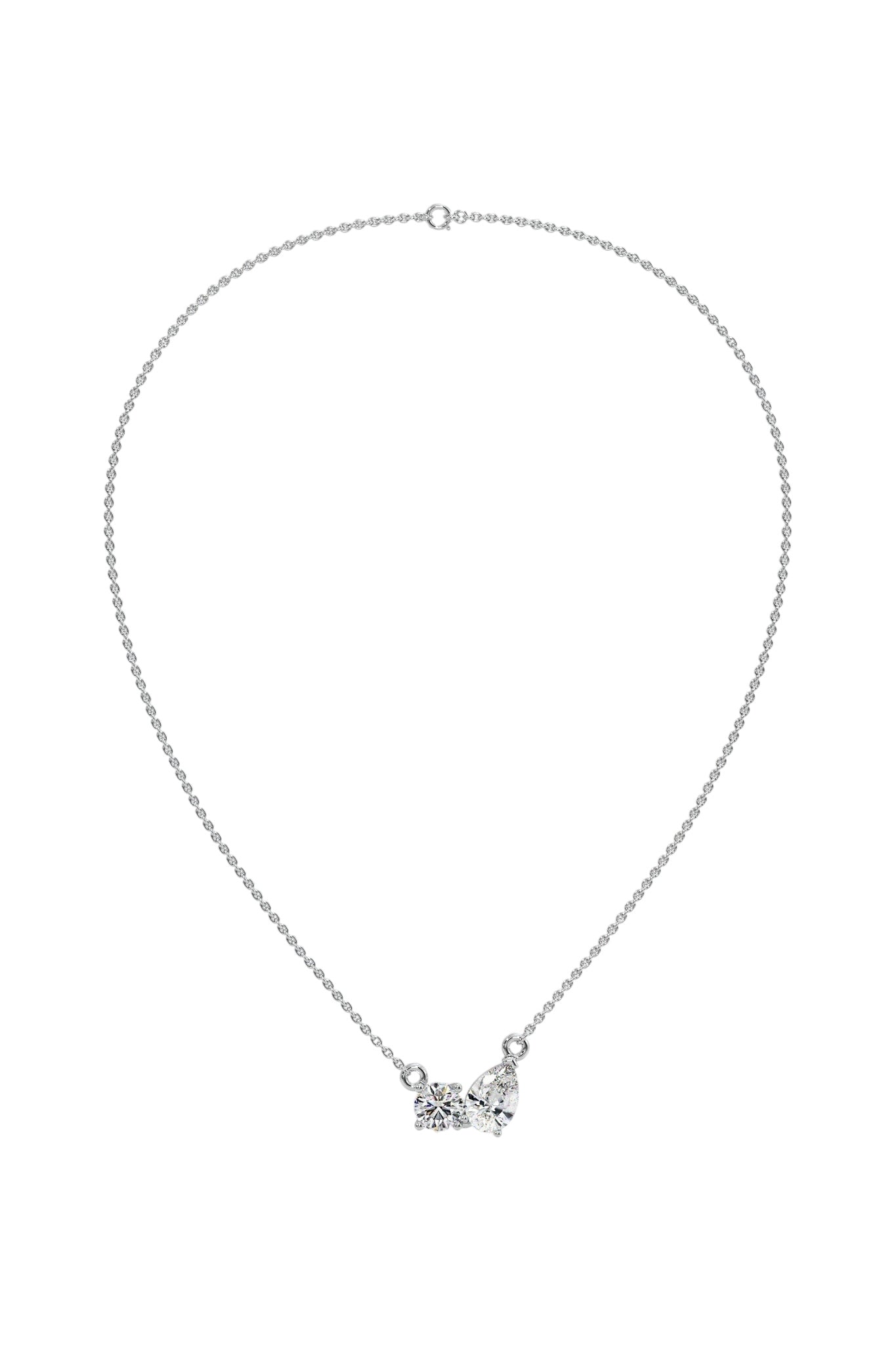 Double Diamond Duo Necklace