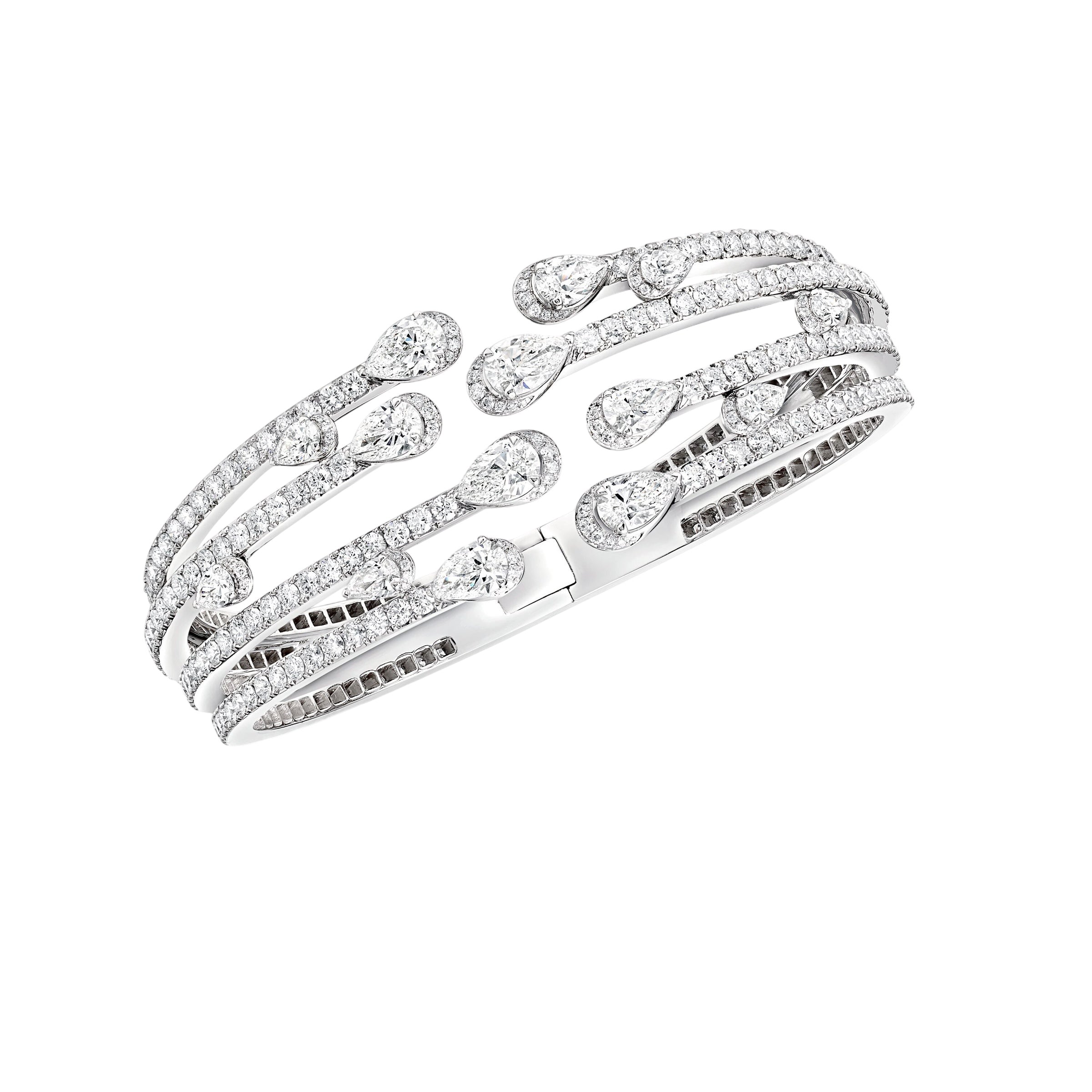 Duet Multi-strand Diamond Bangle