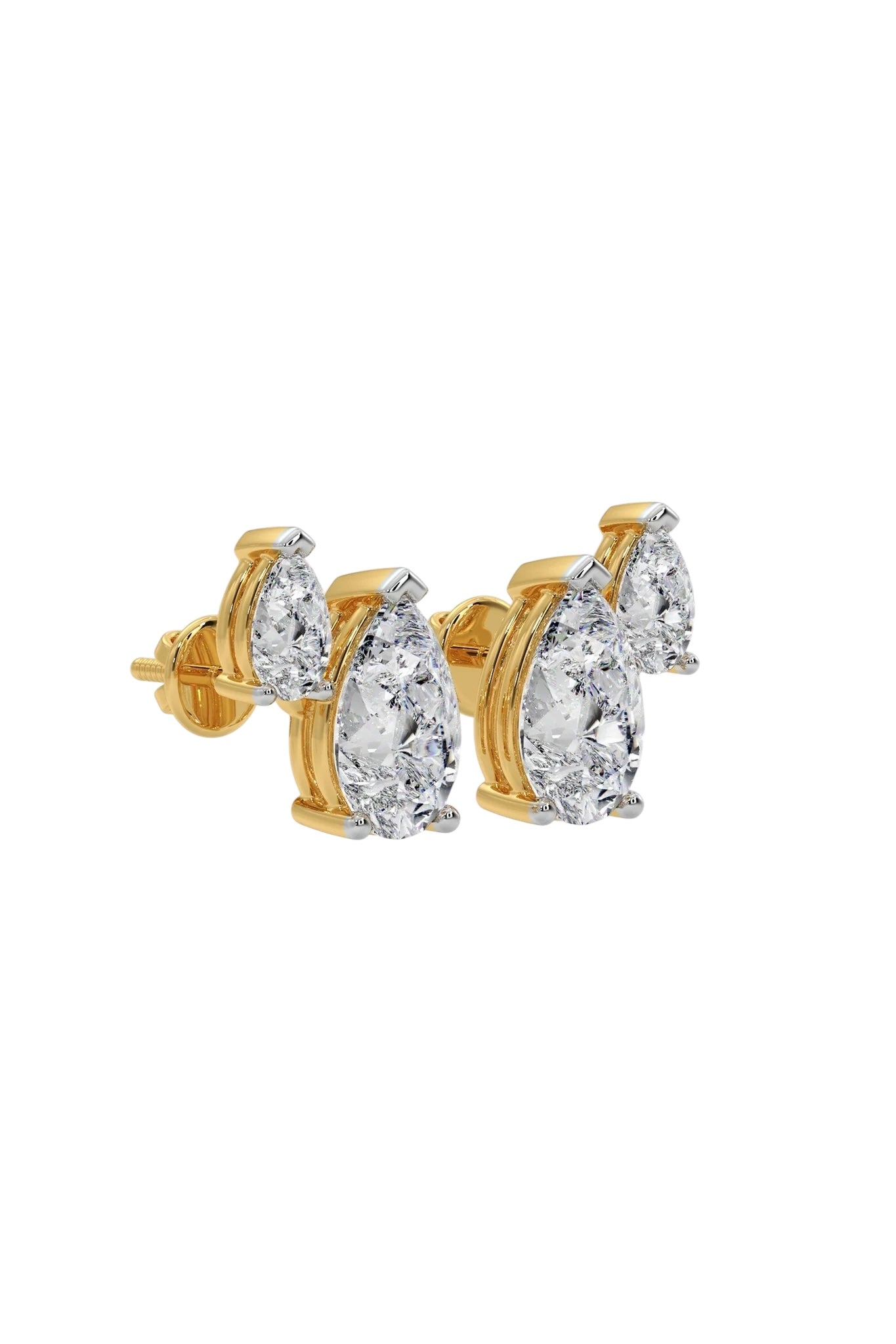 Golden Pear Duet Studs