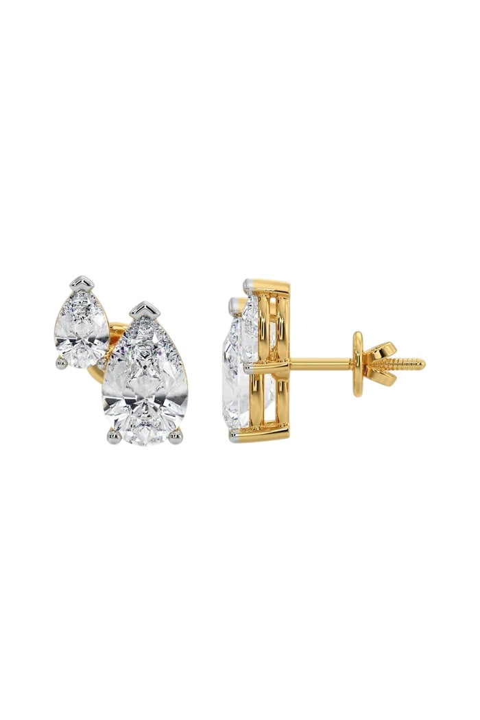 Golden Pear Duet Studs