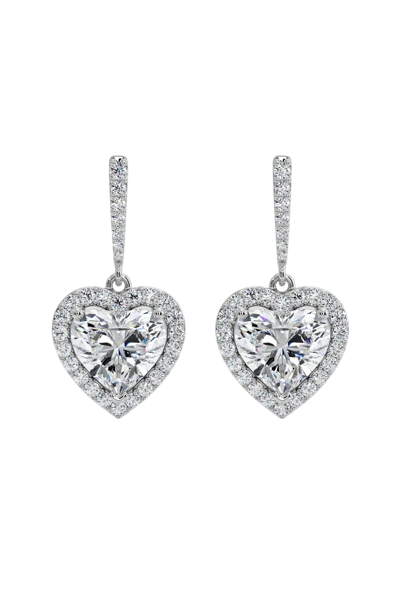 Heartfelt Halo Drop Earrings