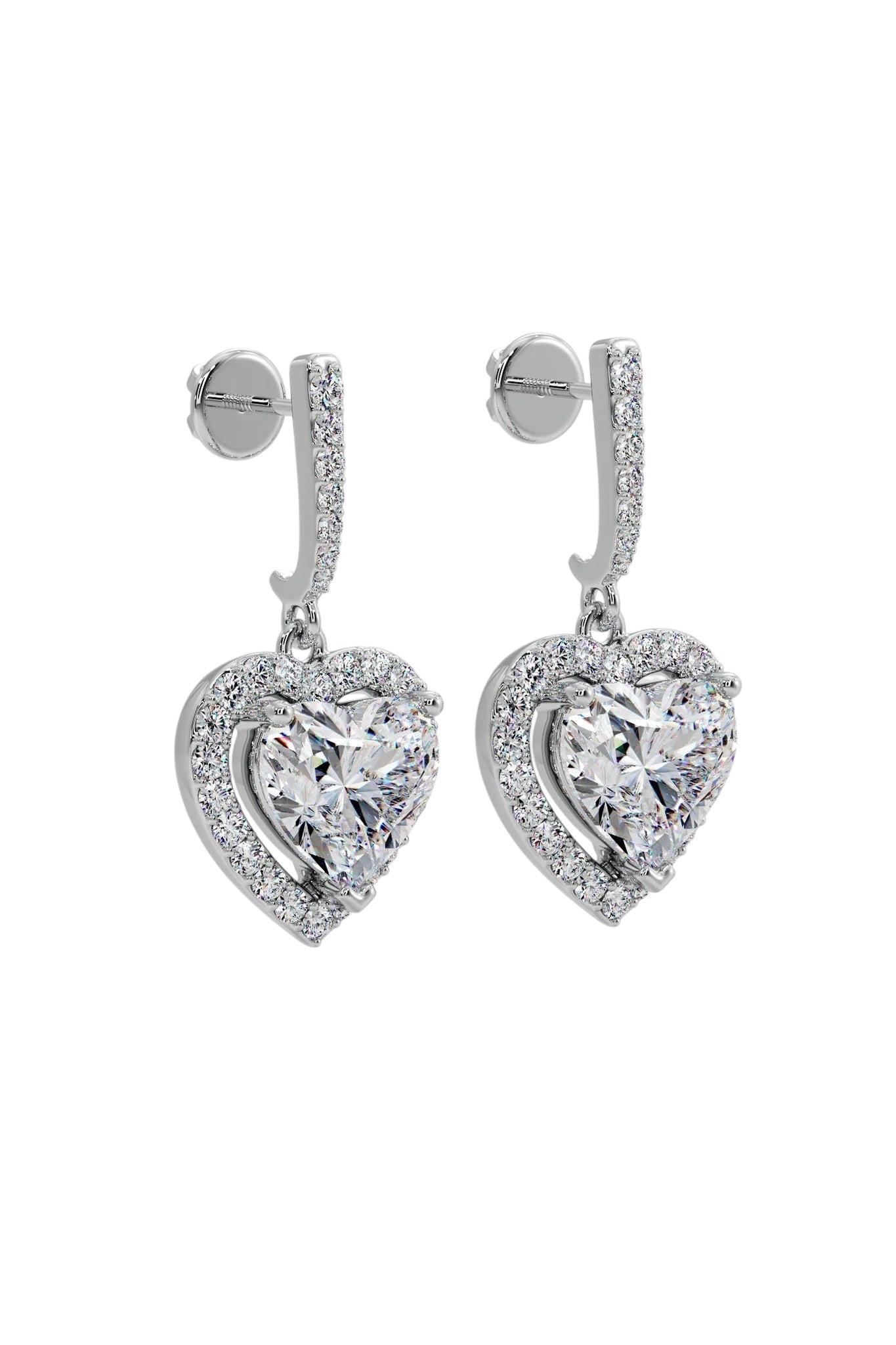 Heartfelt Halo Drop Earrings