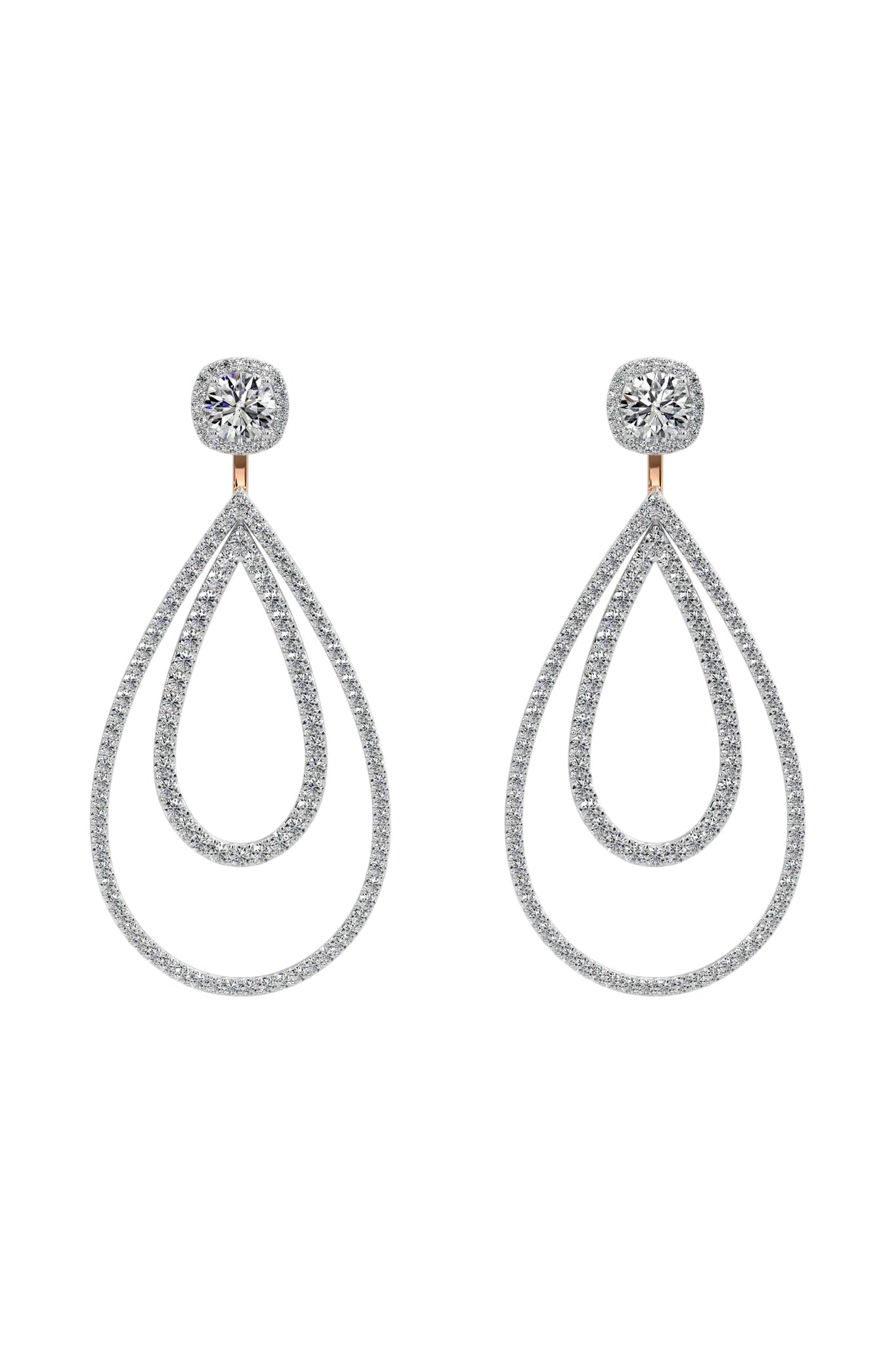 Diamond Dangle Earrings