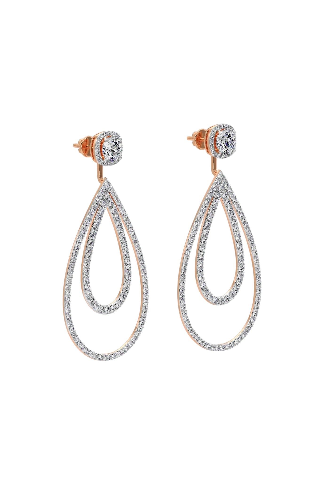 Diamond Dangle Earrings