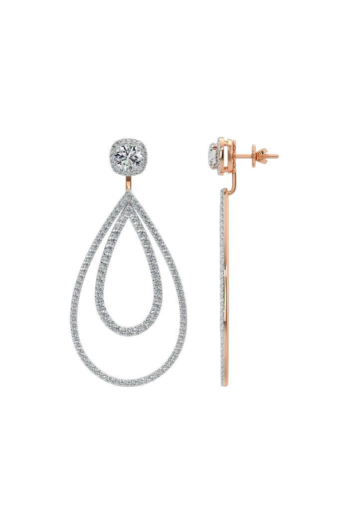 Diamond Dangle Earrings