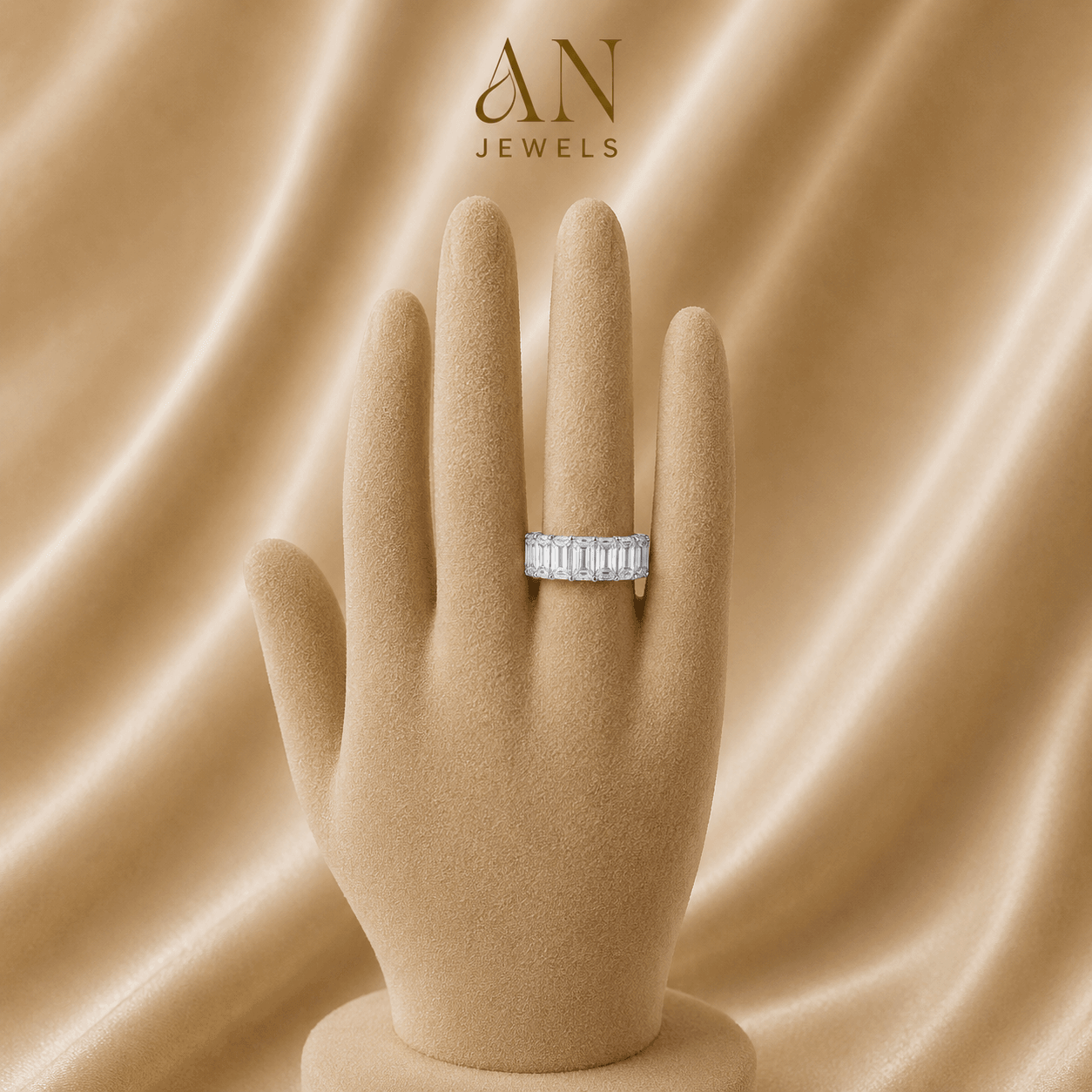Emerald Cut 1/4 Solitaire Ring